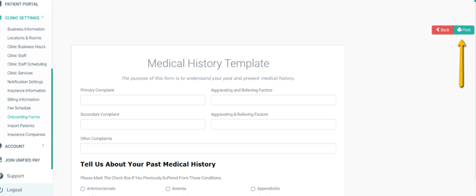 Onboarding Forms print