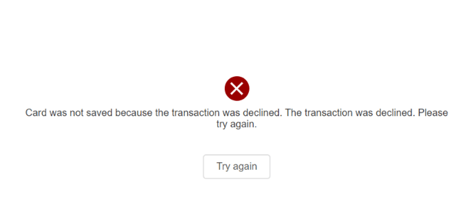 Transaction Declined